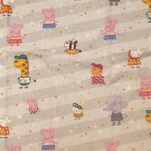 Peppa pig fabric UK Fat Quarter 18" x 22" 100% Cotton Material friends Zoe zebra Gerald giraffe George Pig