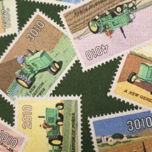 Tejido tractor UK 100% algodón material por metre farming vehículos verdes y amarillo Patchwork cojines bolsas Bunting Bunting