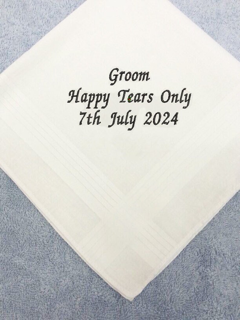 Groom wedding handkerchief husband fun gifts hankie