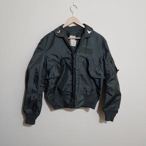 Vintage US Army Bomber Jacket, Authentic Military jacket, flyers men&#39;s mil jacket, olive drab green, 70 s Army bomber, 60 s Army bomber