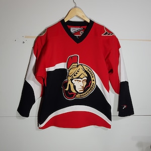 Vintage Ottawa Senators jersey, vintage nhl sweater, east coast, sens hockey jersey, Karlson, 90 s senators, size men&#39;s small
