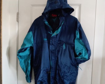 Vintage windbreaker jacket, 90s track jacket, funky colors, blue, white , purple jacket, 90s clothing, street wear, 90s track jacket