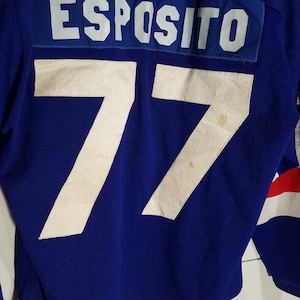 Vintage New York Rangers jersey, 80s Rangers jersey, New York Rangers sweater, East Coast, Phil Esposito, size men's small image 4