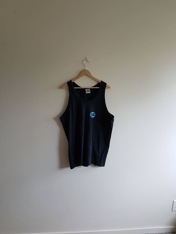 Vintage surfing tank top, surfer shirt, 90s surfi… - image 2