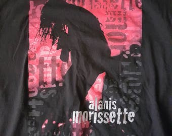Vintage Alanis Morissette tour t shirt, tour t shirts, 90s Alanis Morissette, Alanis tour tees