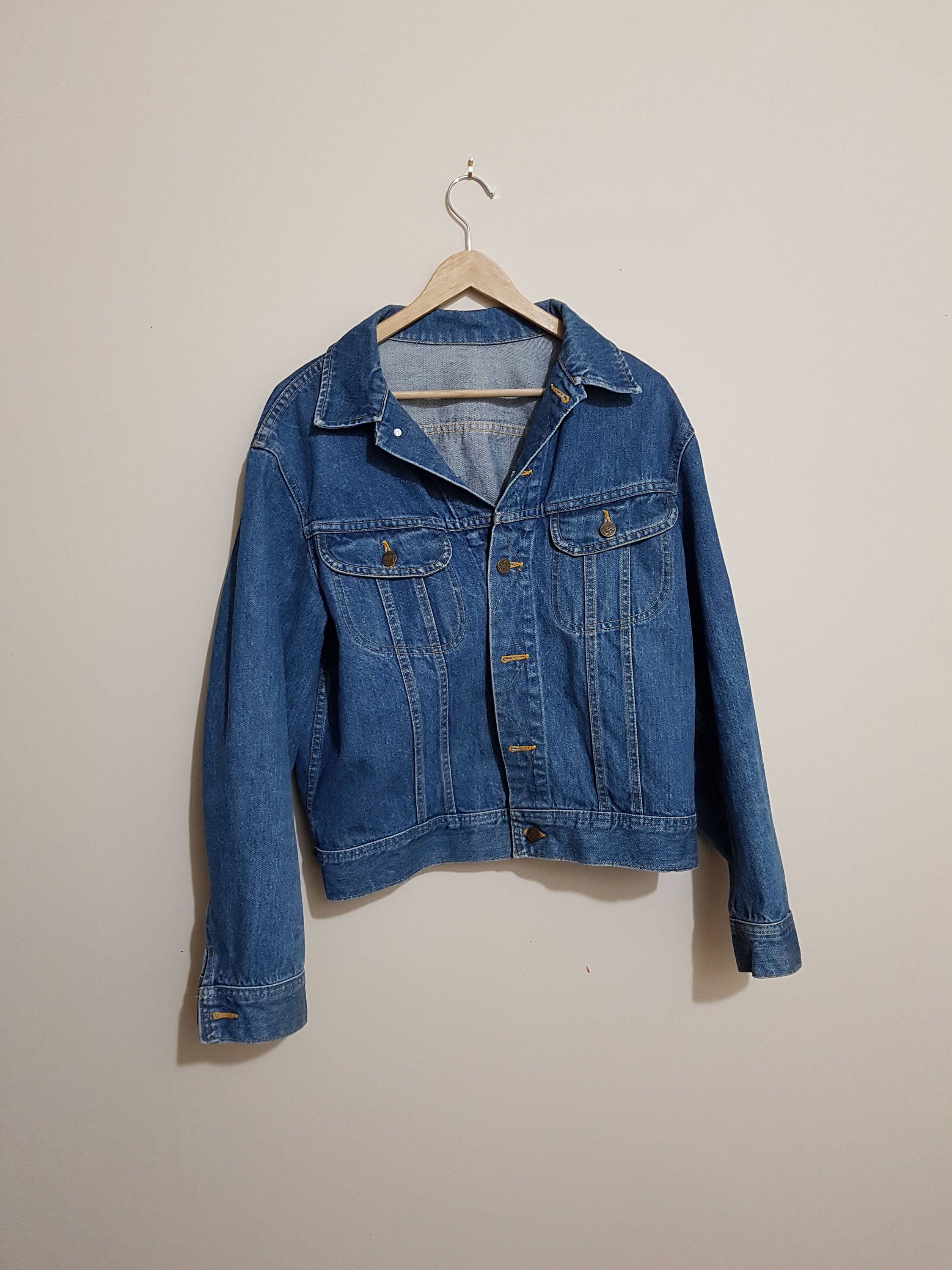Vintage Lee Denim Jacket 80 S Lee Denim 