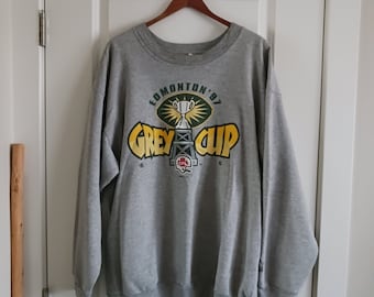 vintage starter crewneck, vintage Edmonton Esks sweater, 90s Edmonton Esks sweater, 90s CFL, vintage football sweater