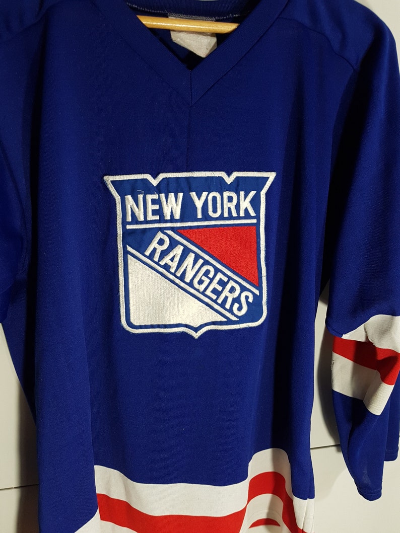 Vintage New York Rangers jersey, 80s Rangers jersey, New York Rangers sweater, East Coast, Phil Esposito, size men's small image 2