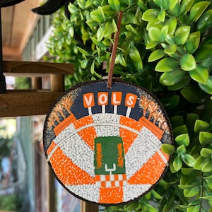 Hand Painted Tennessee Vols ornament, university of Tennessee ornament