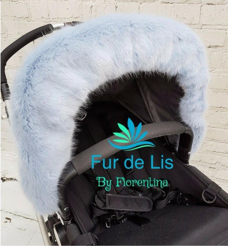 fluffy pram hood