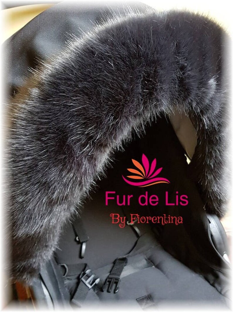 White For-Your-Little-One Fur Hood Trim Pram Compatible on iCandy