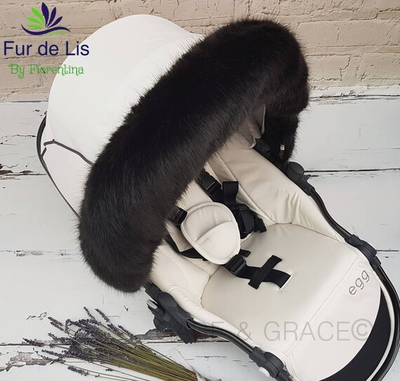 silver cross fur hood