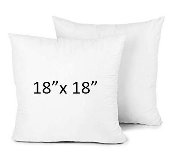 Pair of Pillow Inserts 18 x 18 Inch 45cm x 45cm Polyester Etsy