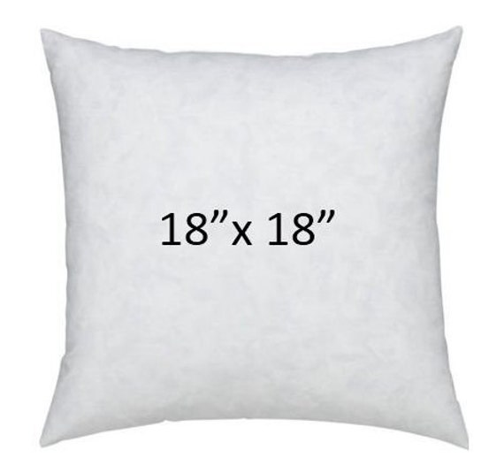 Hypoallergenic Throw Pillow Insert Stuffers (White, 18 x 18 Inches