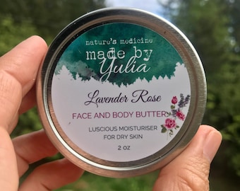 Lavender-Rose Face and Body Butter // Dry Skin // Winter Skin