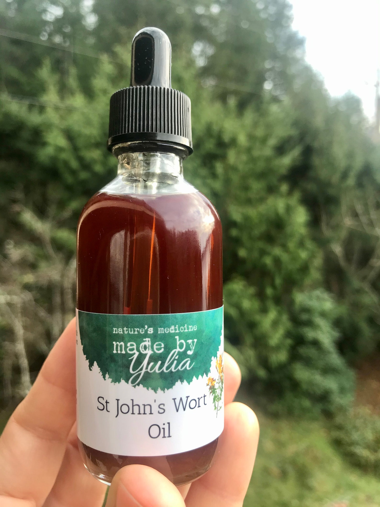 St John's Wort Oil // Pain Relief // Nerve pain Etsy