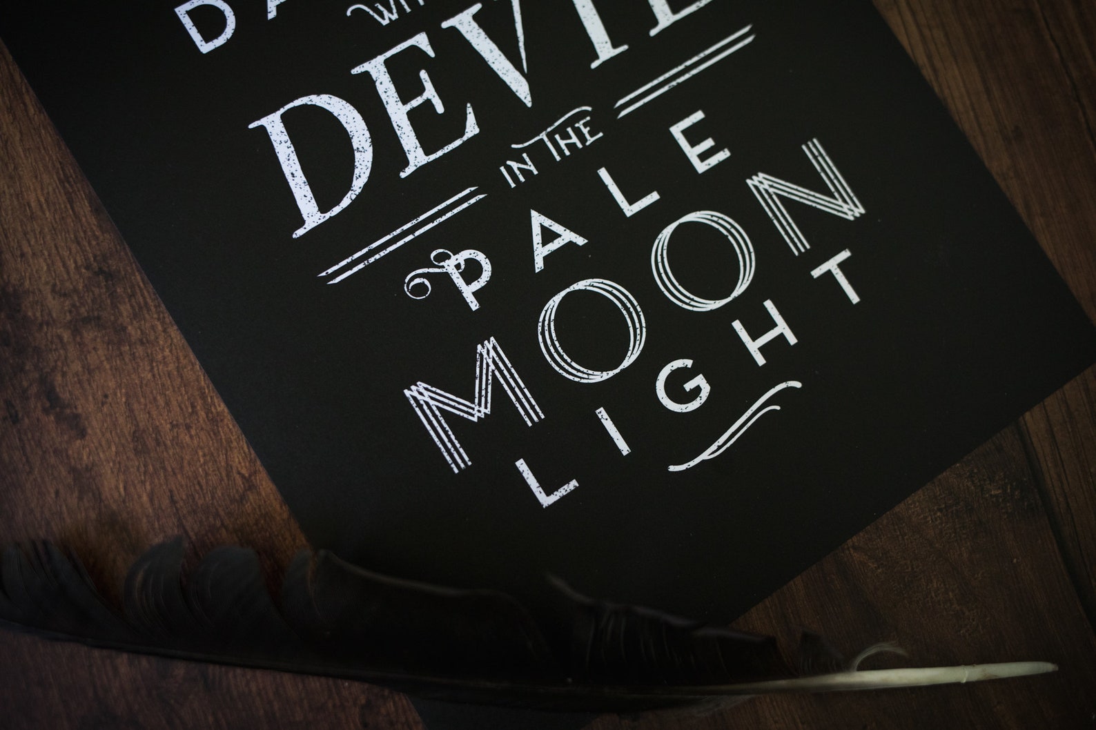 Have You Ever Danced With the Devil in the Pale Moonlight Etsy