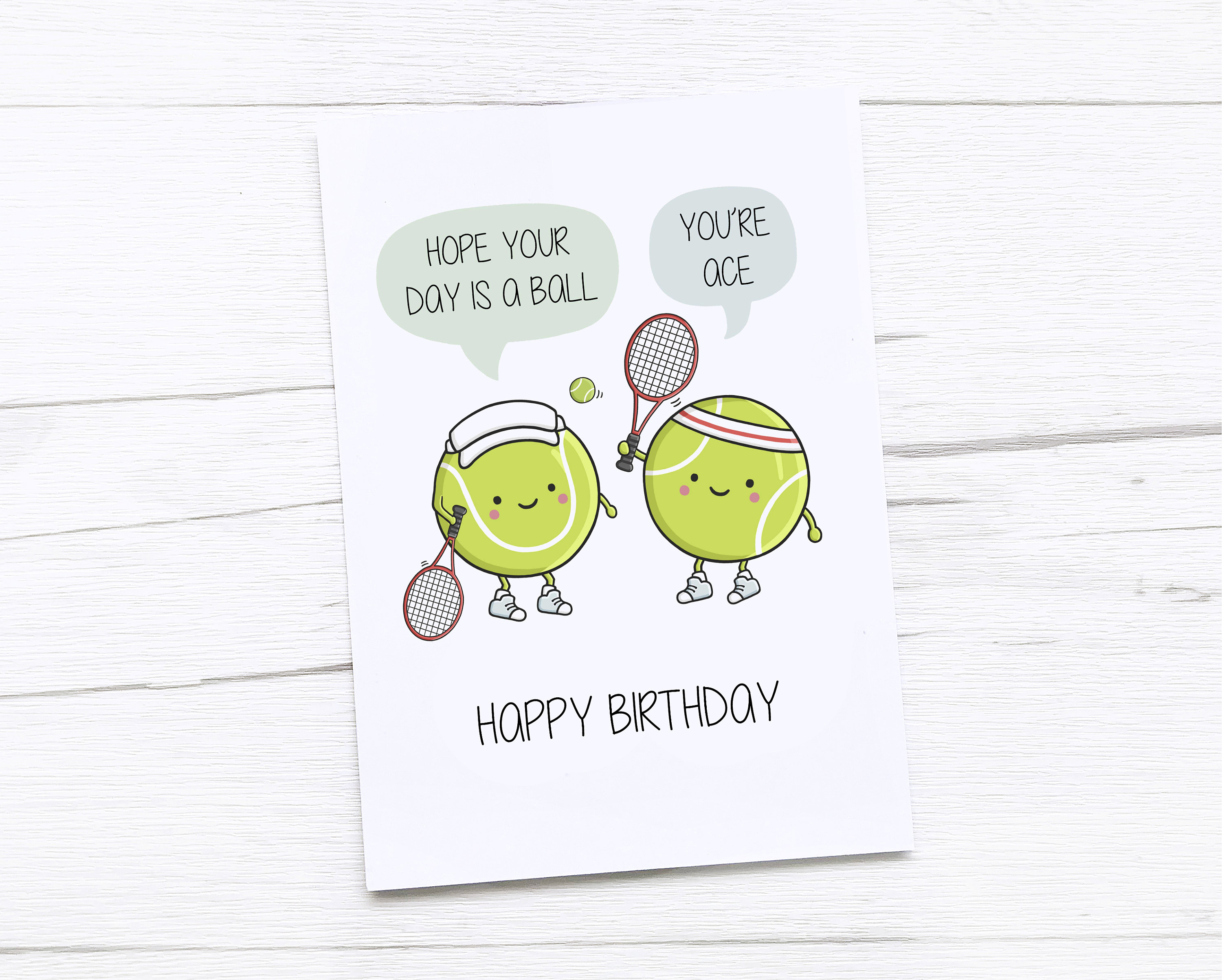 Carte D'anniversaire Pour Les Amateurs De Tennis Pour Lui