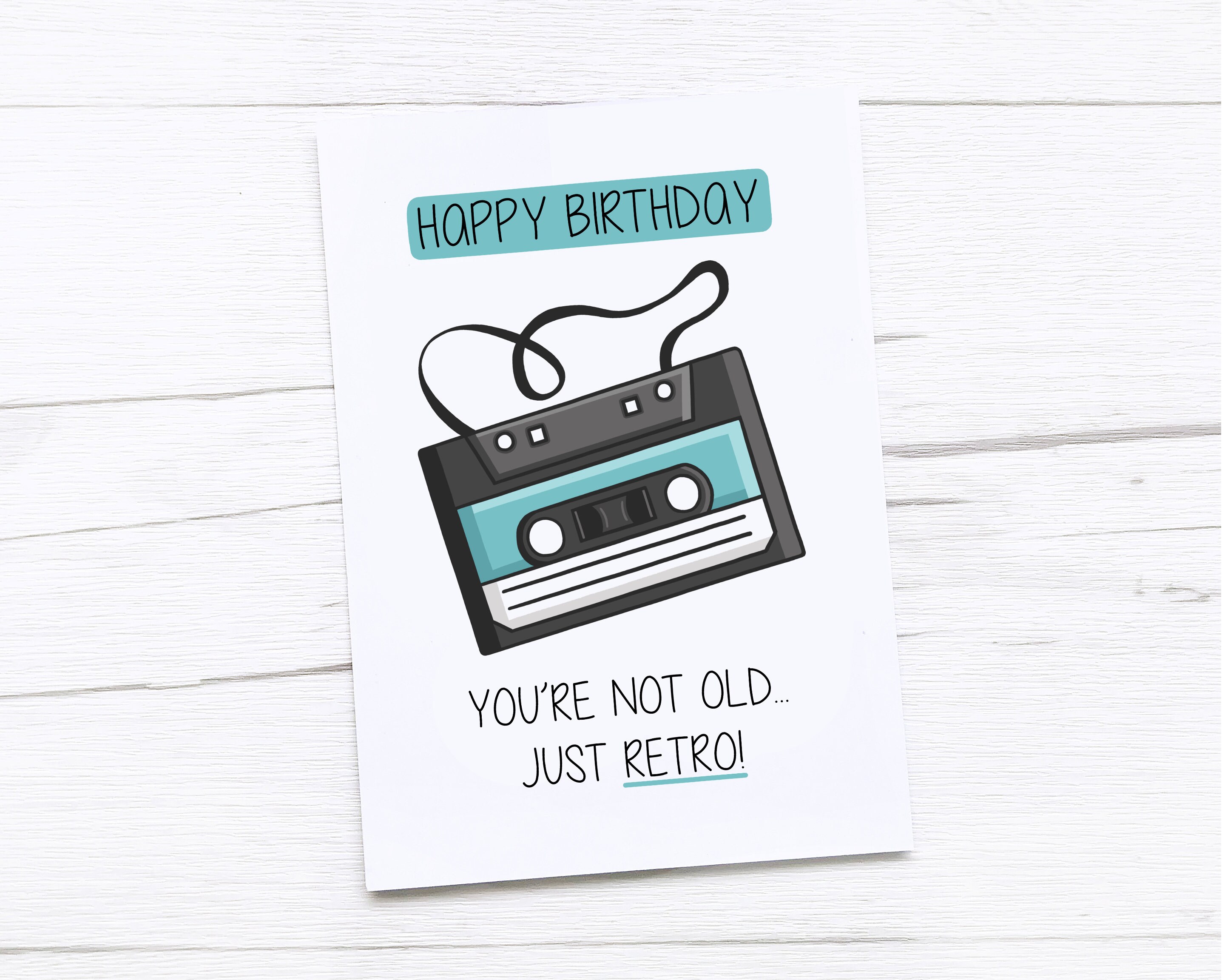 Happy Birthday Card Retro Etsy Singapore