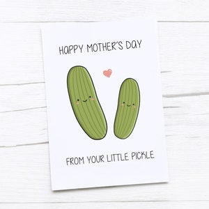 Tarjeta del Día de la Madre Feliz / Día de la Madre / Tarjeta de Mamá / Pickle