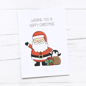 Fröhliche Weihnachtskarte | Frohe Weihnachten | Weihnachtsmann | Weihnachtsmann