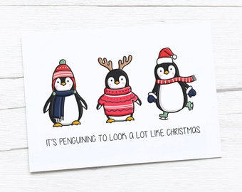 Happy Christmas Card | Merry Christmas | Penguin