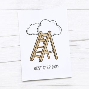 Carte de fête des pères heureuse | papa | Cadeau fête des pères | Beau-père