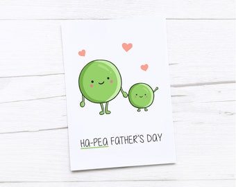 Happy Fathers Day Card | Dad Card | Father’s Day Gift | Pea