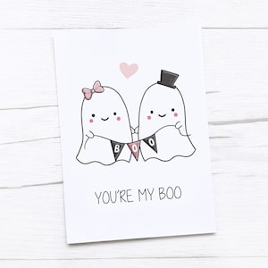 Bonne carte d'Halloween | Mon Bouh | Fantôme