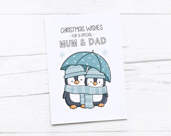 Twizler Weihnachtskarte Mit Pinguin - Frohe Weihnachten Someone Special (15,5x15,5 Cm)
