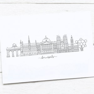 Brussels Skyline | Brussels Art Print