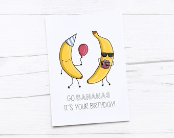 Happy Birthday Card | Go Bananas