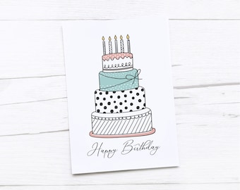 Happy Birthday Card | Cake