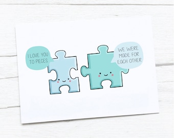 Happy Anniversary Card | Puzzle | Happy Valentine's Day Card | Valentines Card