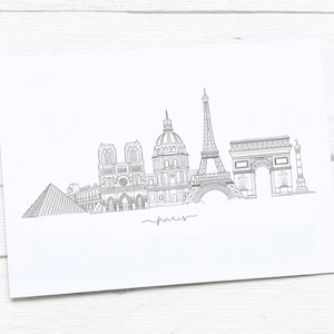 Skyline van Parijs | Parijs kunstdruk