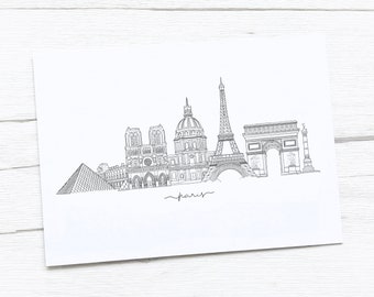 Paris Skyline | Paris Kunstdruck
