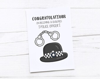 Politie gefeliciteerd kaart | Politie Afstuderen | Politieagent gefeliciteerd | Politieagent kaart | Gefeliciteerd | Politie
