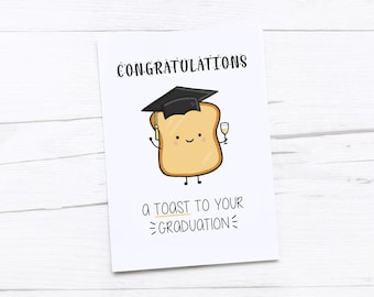 Afstudeerkaart | Gefeliciteerd kaart | Afstudeercadeau | Toast