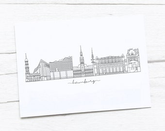 Hamburg Skyline | Hamburg Kunstdruck