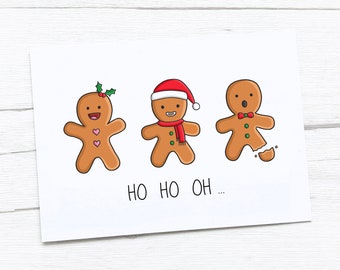 Happy Christmas Card | Merry Christmas | Gingerbread Men