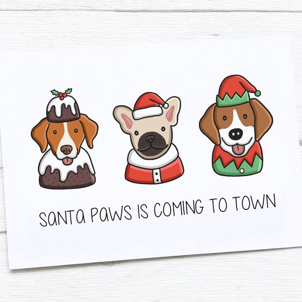 Happy Christmas Card | Merry Christmas | Dogs