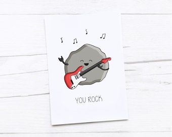 Thank You Card | Thanks Card | You Rock