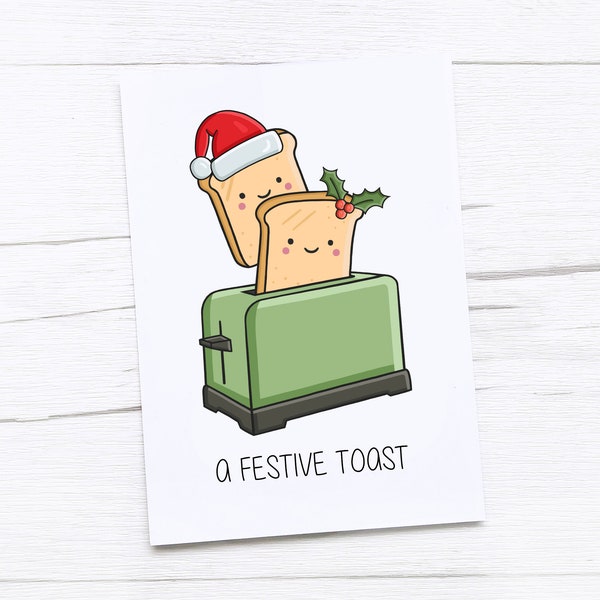 Happy Christmas Card | Merry Christmas | Festive Toast