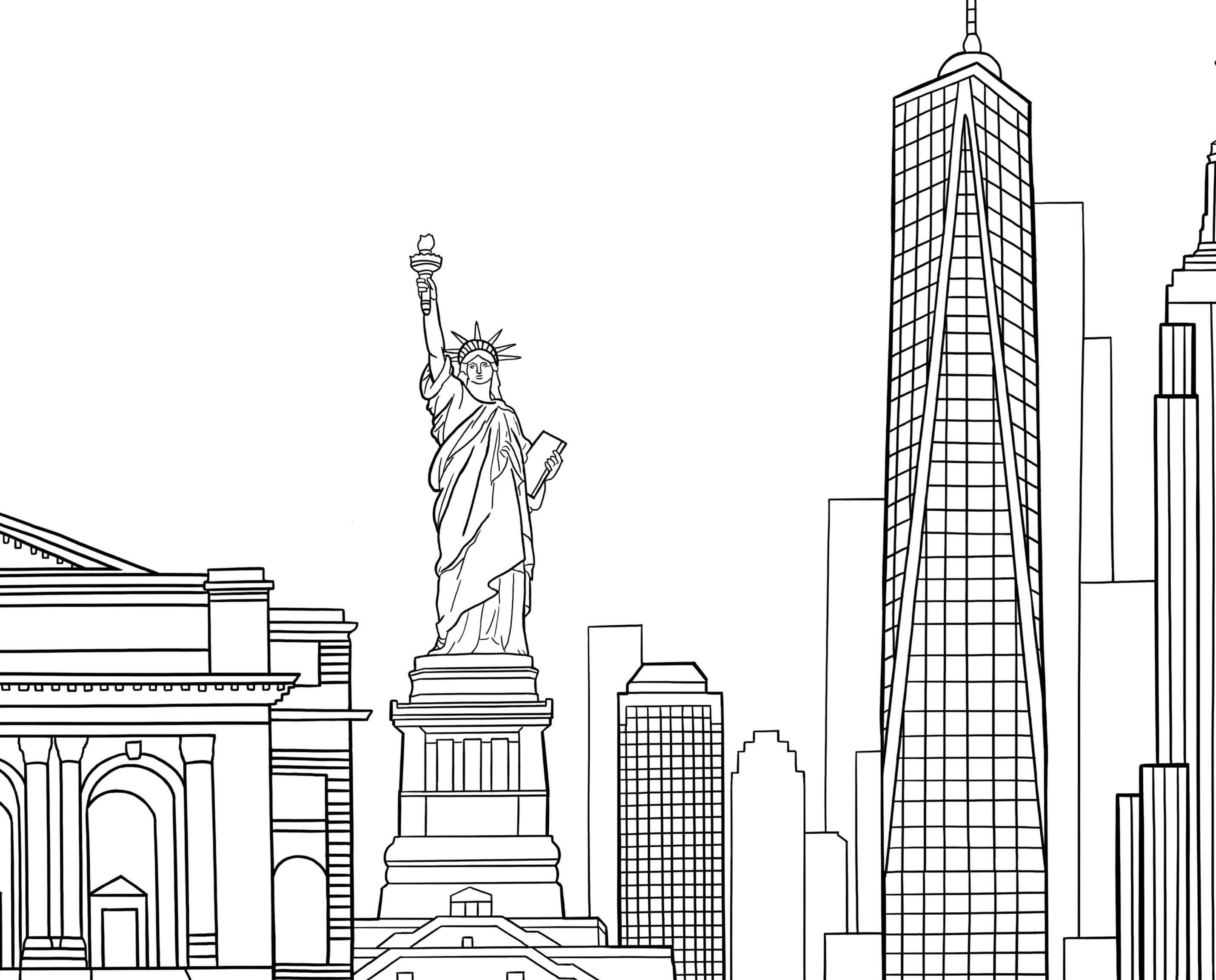 New York Skyline New York Art Print - Etsy