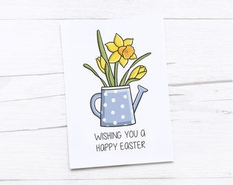 Happy Easter Card | Easter Wishes | Daffodil | Spring