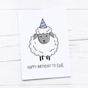 Tarjeta de Feliz Cumpleaños / Oveja