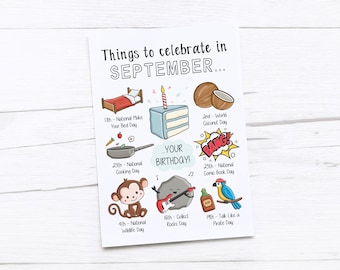 September Birthday Card | Born in September | September Birthday