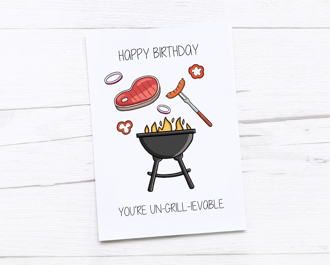LINPopUp Biglietto Pop-up Barbecue 3D – Con Busta, Per Uomo, Papà, Amico, Compleanno O Invito Grigliata