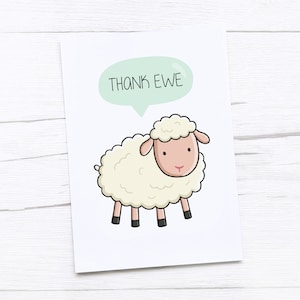 Bedankkaart | Bedankt Ewe | Schaap