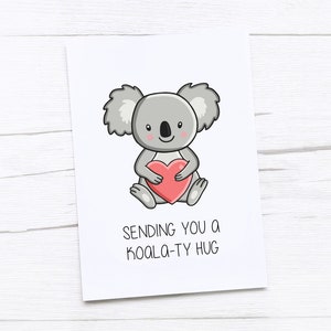 Biglietto "Pensando a te" / Abbraccio Koala